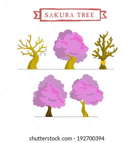 blossom tree - vector illustration