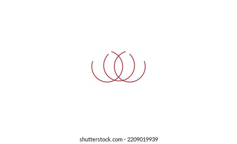 Blossomed flower bud on a white background