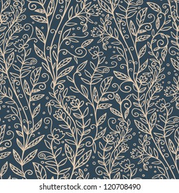 blossoming branch seamless pattern