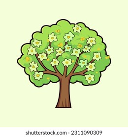 Floreciente árbol de primavera, ilustrando la magia de la naturaleza