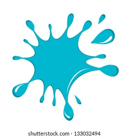 Illustration Water Drips Flowing Blob Splash Stock Illustration ...