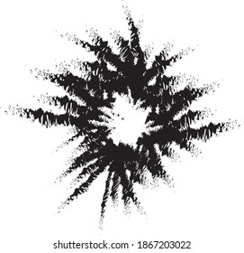 Blot. Black blot for the background.