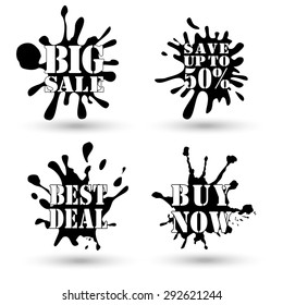  the blot collection for design of the message on sale, illustration, clip-art