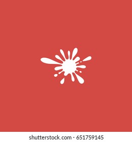 blot icon. sign design. red background