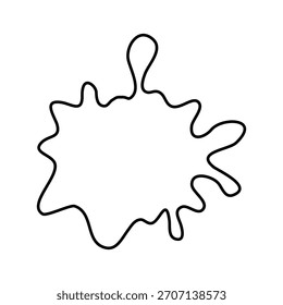 Vektorgrafik des Blot-Symbols. Fleckzeichen. unscharfes Symbol. Spray-Logo. Splatter-Websymbole.