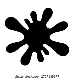 Vektorgrafik des Blot-Symbols. Fleckzeichen. unscharfes Symbol. Spray-Logo. Splatter-Websymbole.