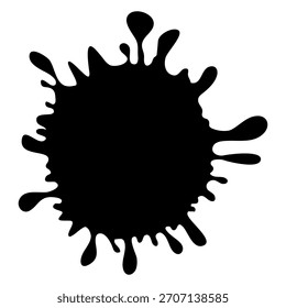 Vektorgrafik des Blot-Symbols. Fleckzeichen. unscharfes Symbol. Spray-Logo. Splatter-Websymbole.