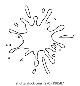 Vektorgrafik des Blot-Symbols. Fleckzeichen. unscharfes Symbol. Spray-Logo. Splatter-Websymbole.