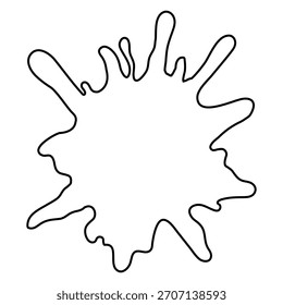 Vektorgrafik des Blot-Symbols. Fleckzeichen. unscharfes Symbol. Spray-Logo. Splatter-Websymbole.