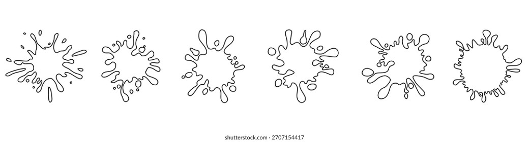 Blot  icon vector set. blotch illustration sign collection. blur symbol. spray Logo. splatter web icons.