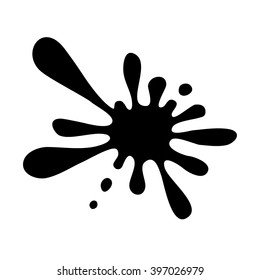 blot isolated on white background