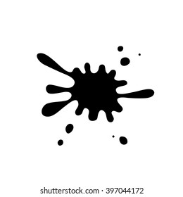 blot isolated on white background
