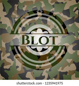 Blot on camo texture