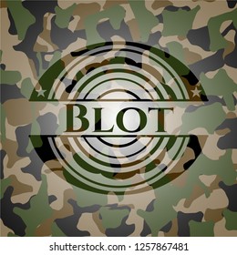 Blot on camo texture