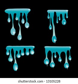 Blot on a solid background. Vector.