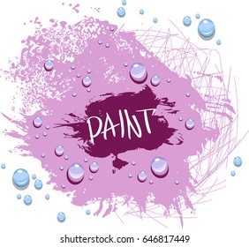 blot the paint with drops