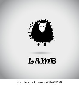 Blot Sheep. Vector