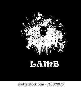 Blot Sheep. Vector