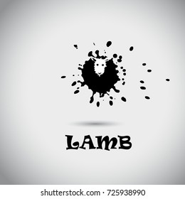 Blot Sheep. Vector