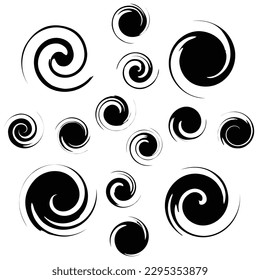 blot spot seal black drop abstract shape set line pack desiqkn