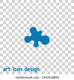 blot vector icon on an abstract background