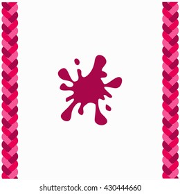 Blotch icon Flat Design. Isolated Illustration.