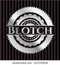 Blotch silver emblem or badge