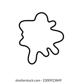 Blotch Vector Icon set. blot illustration sign collection. blur Symbol.