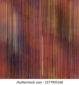 Blotched Space Dyed Ombre Background.  Texture. Mottle Effect Seamless Pattern.  Vibrant Vertical Stripe Ikat Textile. Multicolored Heathered Melange Marl Line Allover Print. Vector Repeat Tile Eps 10
