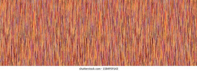 Blotched Space Dyed Ombre Background. Banner Texture. Mottled Line Effect Seamless Border Pattern. Vibrant Vertical Stripe Multicolored Heathered Melange Marl Edging Trim. Vector Ribbon Trim Eps 10