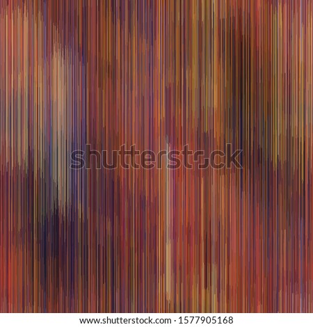 Blotched Space Dyed Ombre Background.  Texture. Mottle Effect Seamless Pattern.  Vibrant Vertical Stripe Ikat Textile. Multicolored Heathered Melange Marl Line Allover Print. Vector Repeat Tile Eps 10