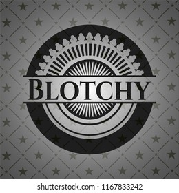 Blotchy black emblem. Vintage.