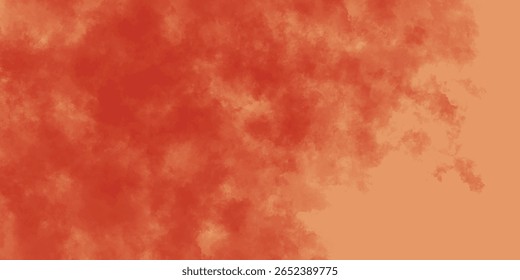 Padrões vermelhos entrecortados que lembram nuvens de fogo em uma paisagem onírica

