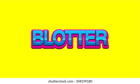 Bloter Style Text