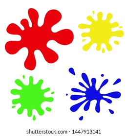 Blots color set. Graphic template. Vector illustration