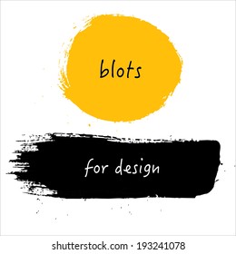 Blots For Design, Vector Illustration