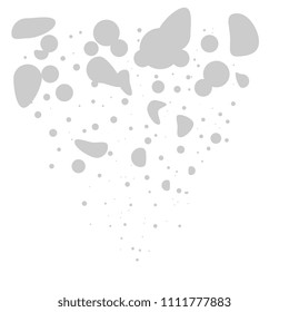 Blots and scrapes are gray and black