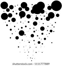 Blots and scrapes are gray and black