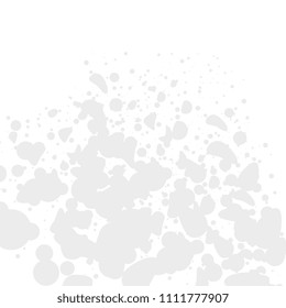 Blots and scrapes are gray and black