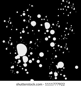 Blots and scrapes are gray and black
