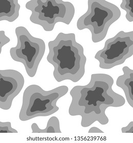 Blots. Seamless background. Creative texture. Spotted surface. Spots of different shapes. Vector graphics