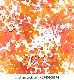 Blots Seamless Pattern. Fashion Concept. Distress Print. Bordo, Pink Illustration. Summer Surface Textile. Ink Stains. Spray Paint. Splash Blots. Artistic Creative Vector Background.