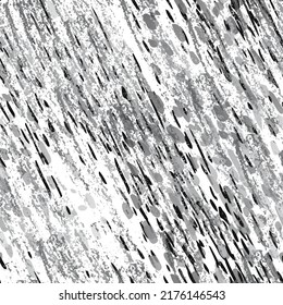 Patrón sin foco. Concepto de moda. Impresión por problemas. Ilustración en blanco y negro. Graffiti Surface Textile. Manchas De Tinta. Pintura de pulverización. Splash Blots. Fondo artístico de vectores creativos.