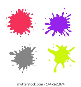 Blots set icons. Graphic template. Vector illustration