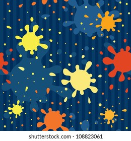 blots spattered seamless pattern