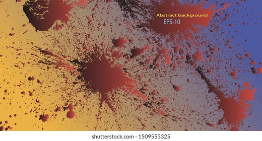 Blots. Spotted background. Surface with blots. Background for banner and business card. Abstract background. Blots and stains. Abstraction. Vector graphics