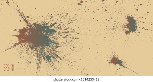 Blots. Spotted background. Surface with blots. Background for banner and business card. Abstract background. Blots and stains. Abstraction. Vector graphics