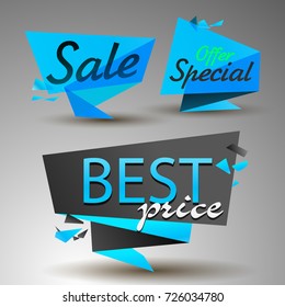 Blots, stains to label, discount, best price.Collection symbols such as Special offer, Hot sale, Best price, New. Icons vector illustration.