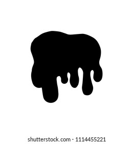 blotting fluid flows off sketch vector. isolated