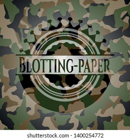 Blotting-paper on camouflage pattern. Vector Illustration. Detailed.